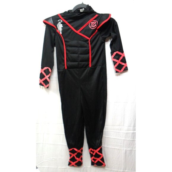 Spooktacular Creations Ninja Warrior Costume With Hood & Tiger Print Kids Size L - Picture 1 of 11